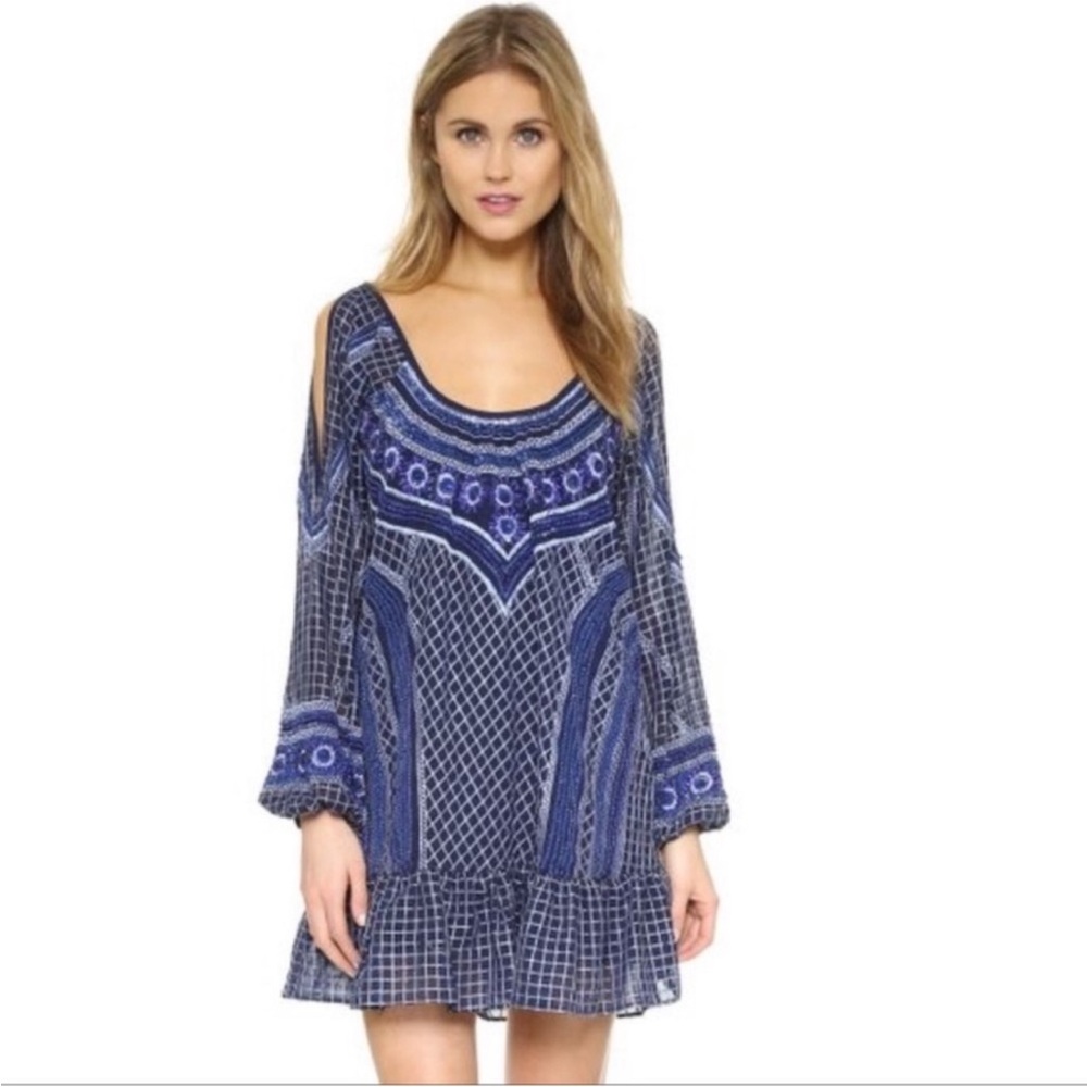 NWT Parker Beaded Woodstock Crystal Dress - Size XS